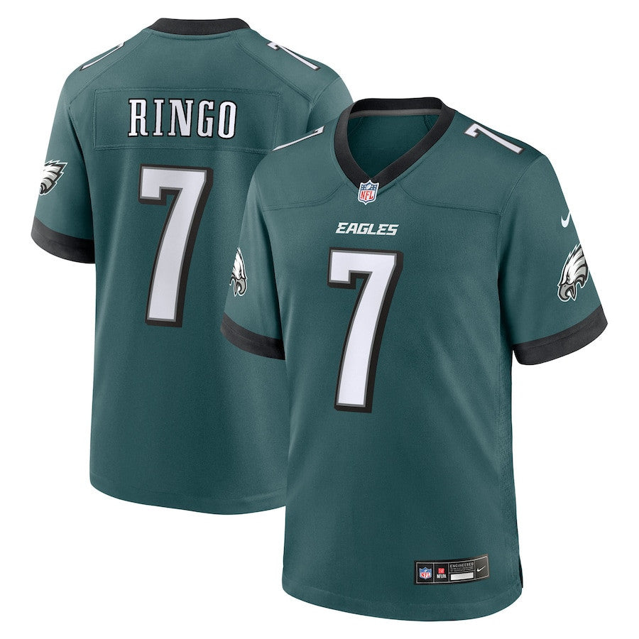Kelee Ringo 7 Philadelphia Eagles Team Game Men Jersey - Midnight Green