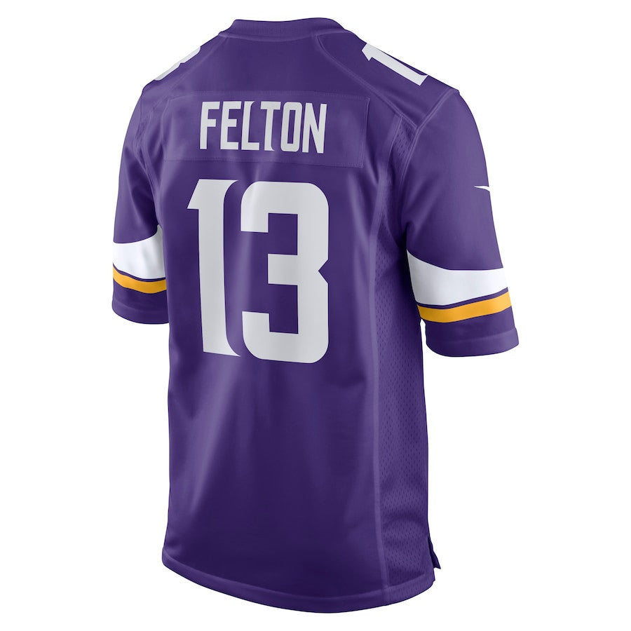 Tai Felton 13 Minnesota Vikings Team Game Men Jersey - Purple
