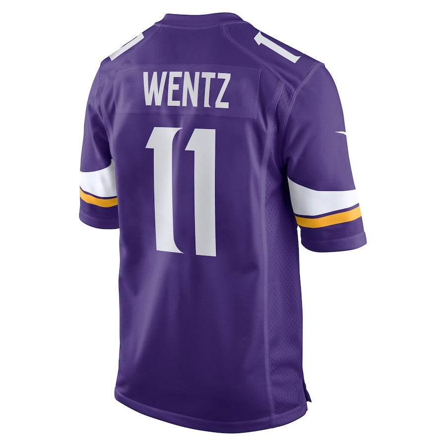 Carson Wentz 11 Minnesota Vikings Team Game Men Jersey - Purple
