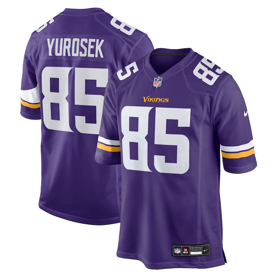 Ben Yurosek 85 Minnesota Vikings Team Game Men Jersey - Purple