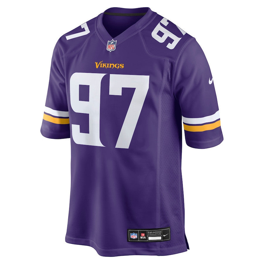 Javon Hargrave 97 Minnesota Vikings Team Game Men Jersey - Purple