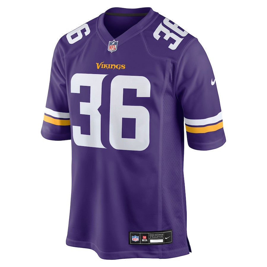 Zavier Scott 36 Minnesota Vikings Team Game Men Jersey - Purple