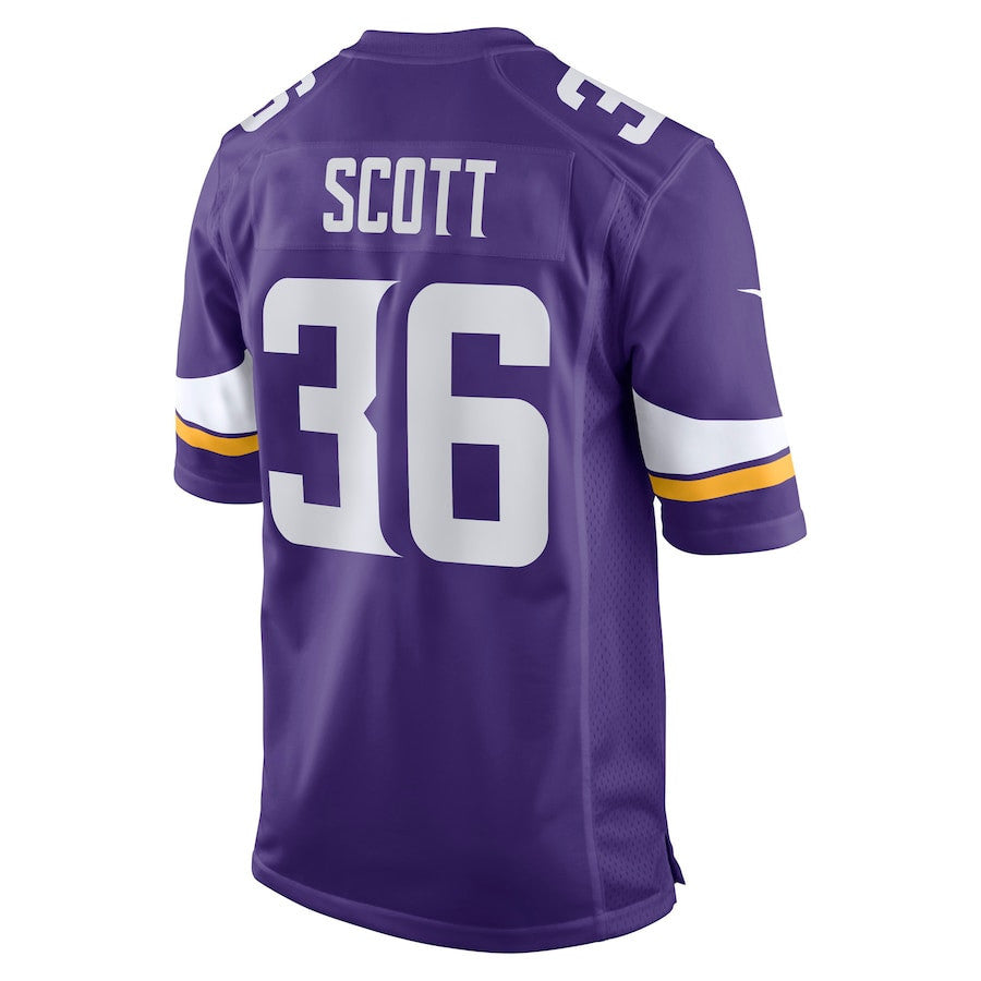 Zavier Scott 36 Minnesota Vikings Team Game Men Jersey - Purple