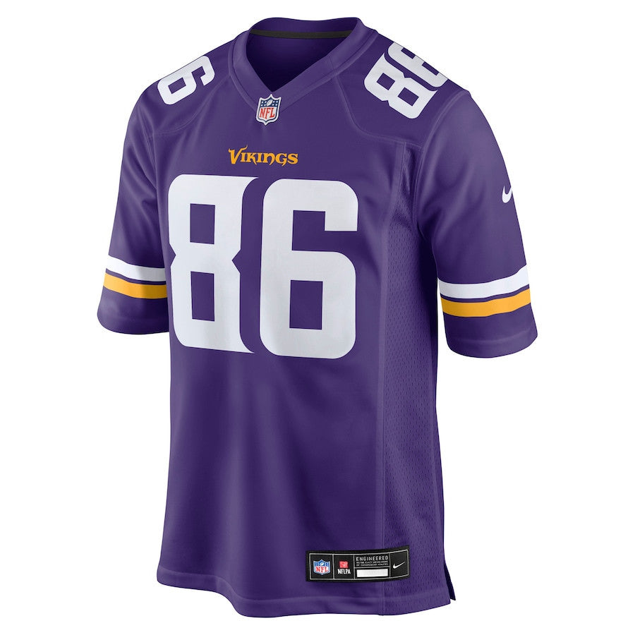 Gavin Bartholomew 86 Minnesota Vikings Team Game Men Jersey - Purple