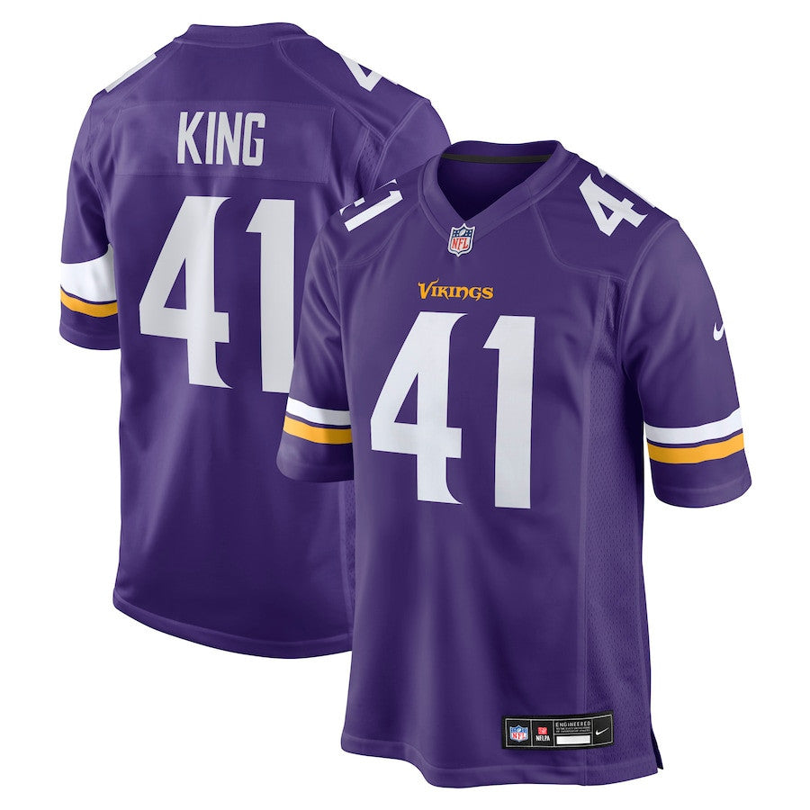 Kobe King 41 Minnesota Vikings Team Game Men Jersey - Purple