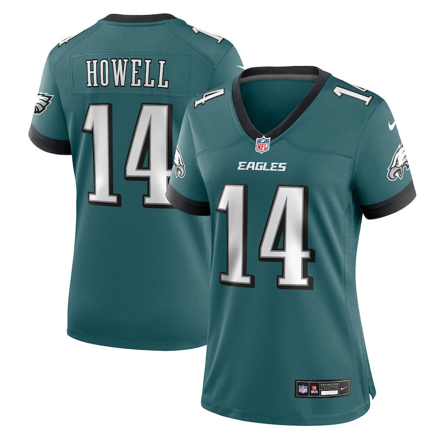 Sam Howell 14 Philadelphia Eagles Women's Team Game Jersey - Midnight Green