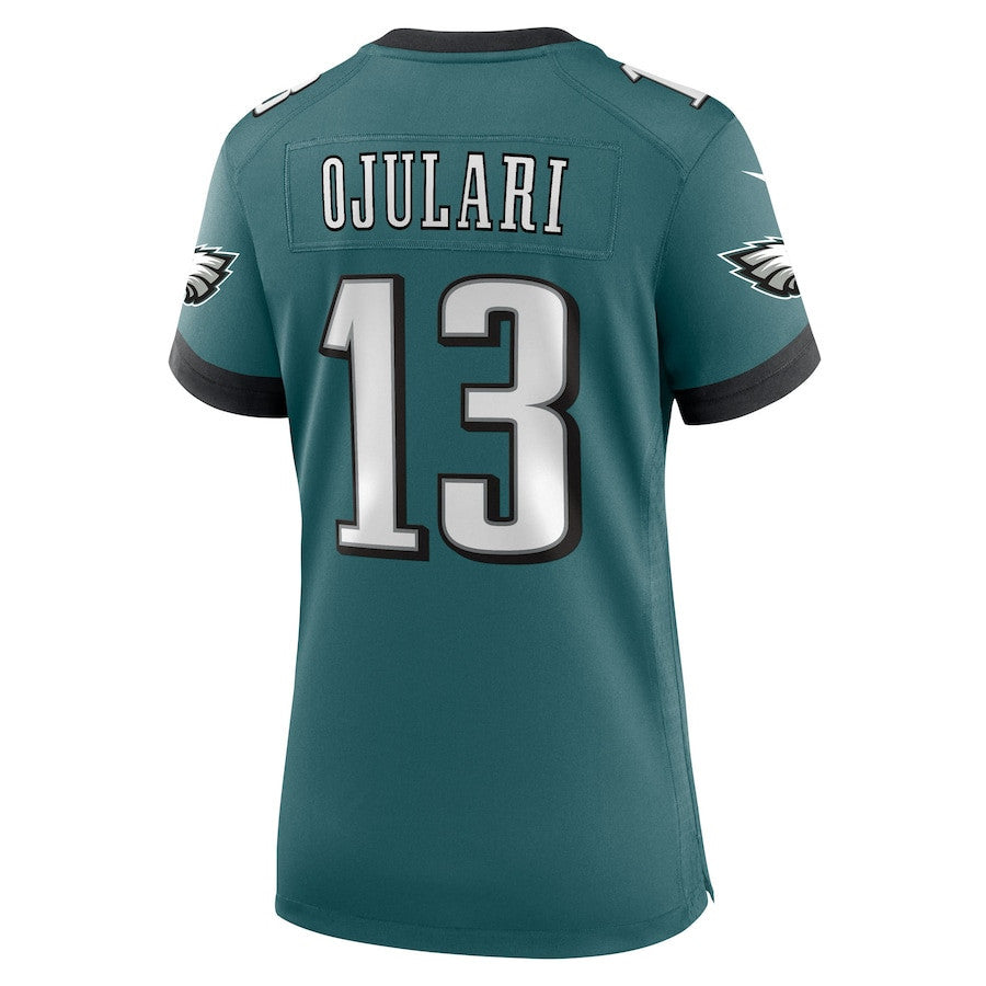 Azeez Ojulari 13 Philadelphia Eagles Women's Team Game Jersey - Midnight Green
