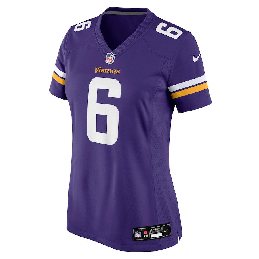 Dwight McGlothern 6 Minnesota Vikings Women's Team Game Jersey - Purple