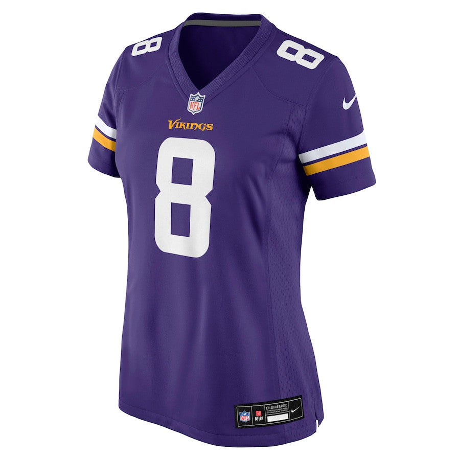 Jeff Okudah 8 Minnesota Vikings Women's Team Game Jersey - Purple