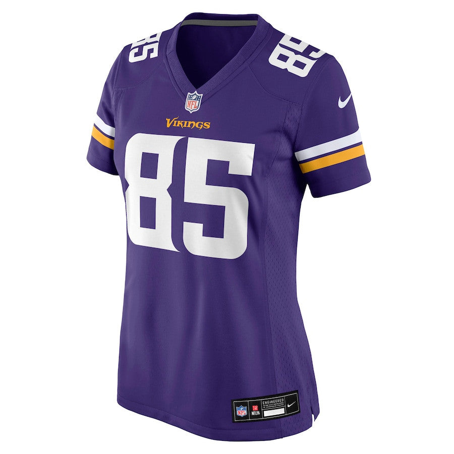 Ben Yurosek 85 Minnesota Vikings Women's Team Game Jersey - Purple