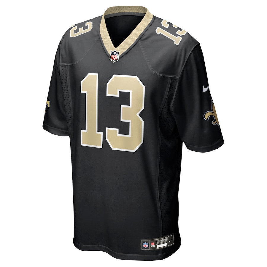 Velus Jones Jr. 13 New Orleans Saints Team Game Men Jersey - Black