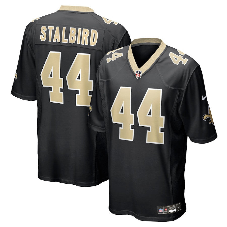 Isaiah Stalbird 44 New Orleans Saints Team Game Men Jersey - Black