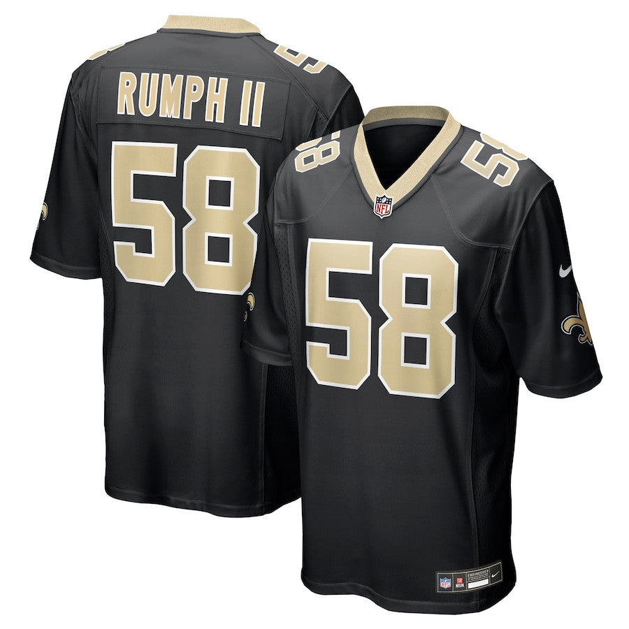 Chris Rumph II 58 New Orleans Saints Team Game Men Jersey - Black