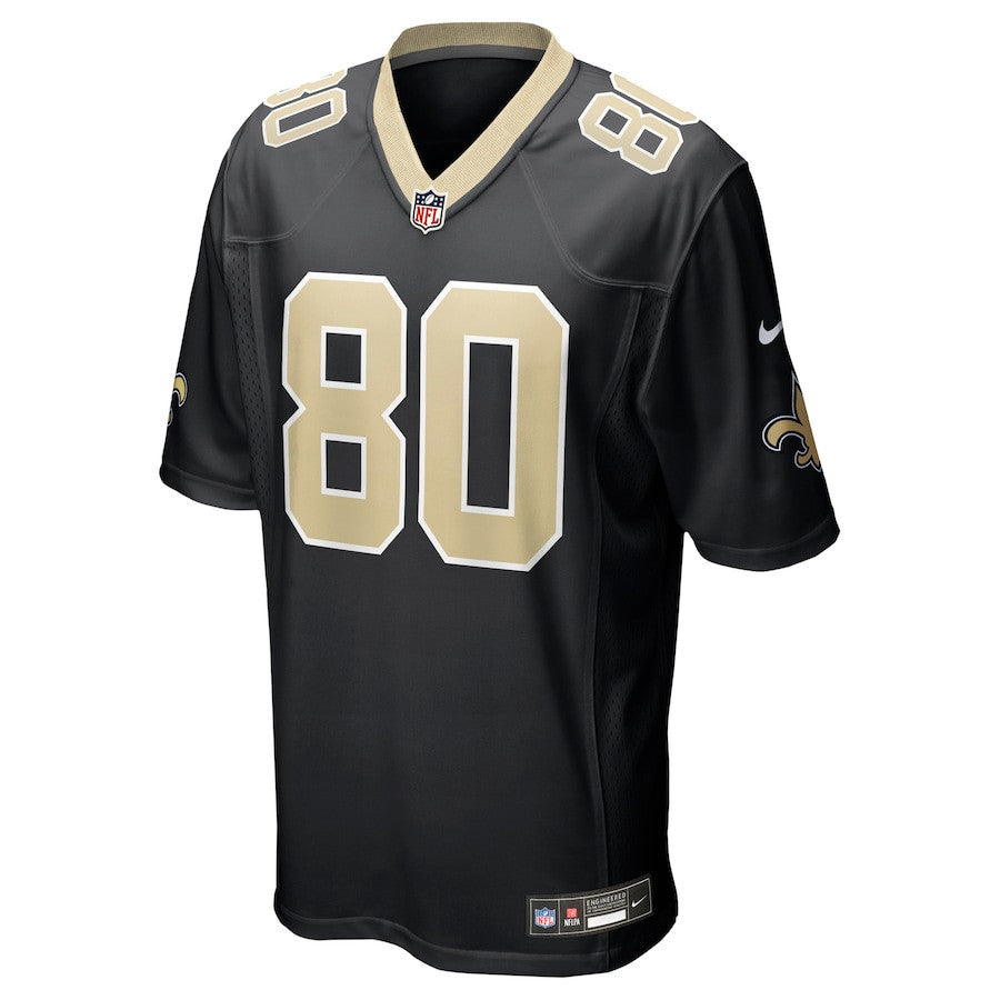Moliki Matavao 80 New Orleans Saints Team Game Men Jersey - Black