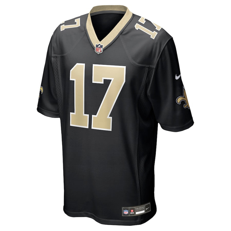 Trey Palmer 17 New Orleans Saints Team Game Men Jersey - Black