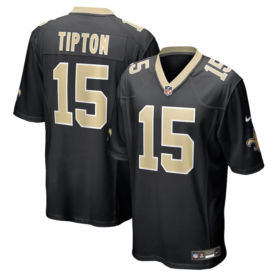 Mason Tipton 15 New Orleans Saints Team Game Men Jersey - Black