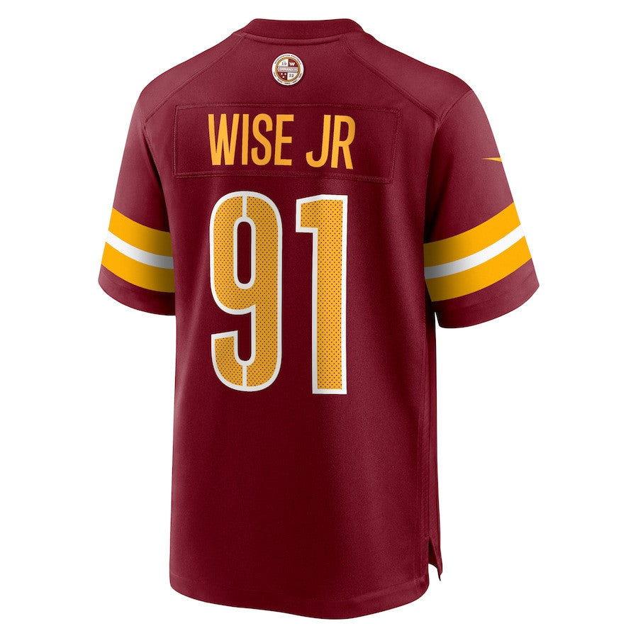 Deatrich Wise Jr. 91 Washington Commanders Team Game Men Jersey - Burgundy