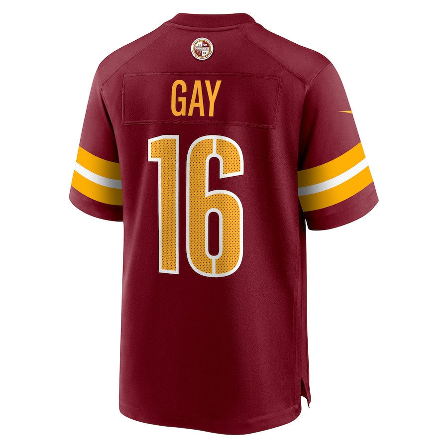 Matt Gay 16 Washington Commanders Team Game Men Jersey - Burgundy