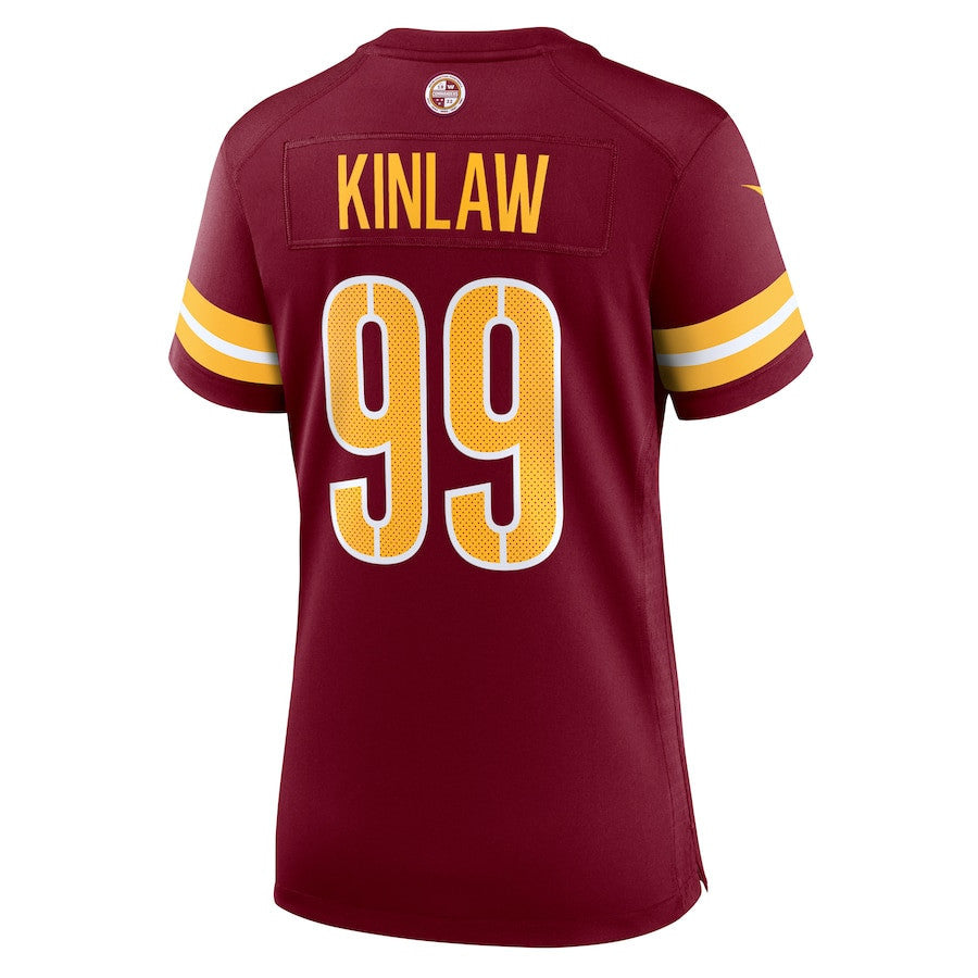 Javon Kinlaw 99 Washington Commanders Women's Team Game Jersey - Burgundy