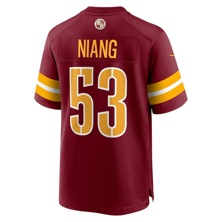 Lucas Niang 53 Washington Commanders Team Game Men Jersey - Burgundy