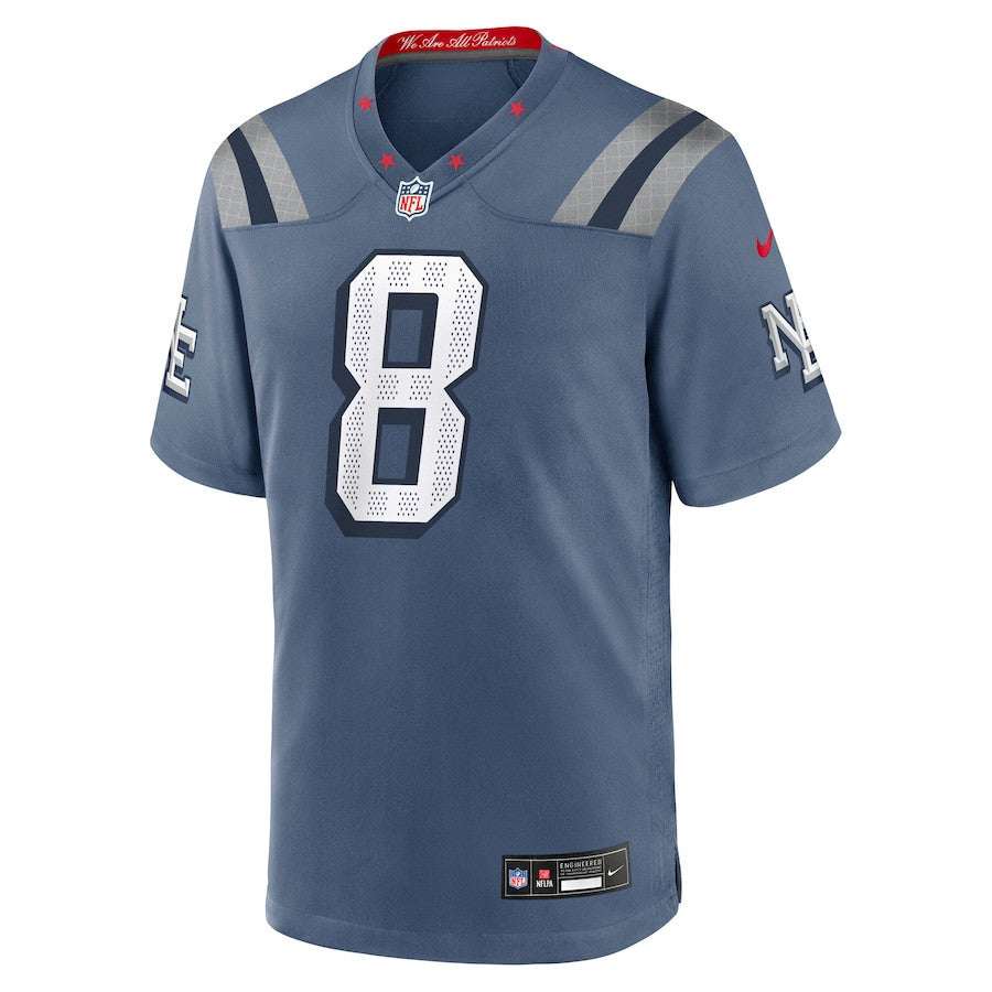 Stefon Diggs 8 New England Patriots 2025 Rivalries Collection Game Men Jersey - Storm Blue