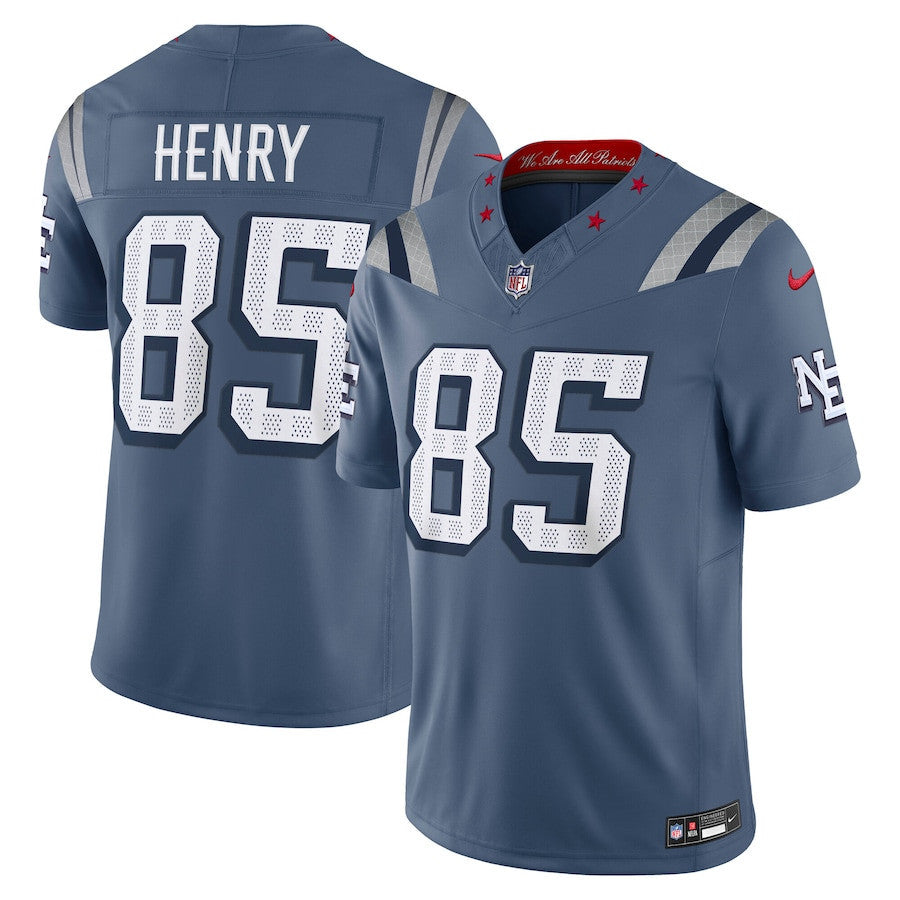 Hunter Henry 85 New England Patriots 2025 Rivalries Collection Limited Men Jersey - Storm Blue