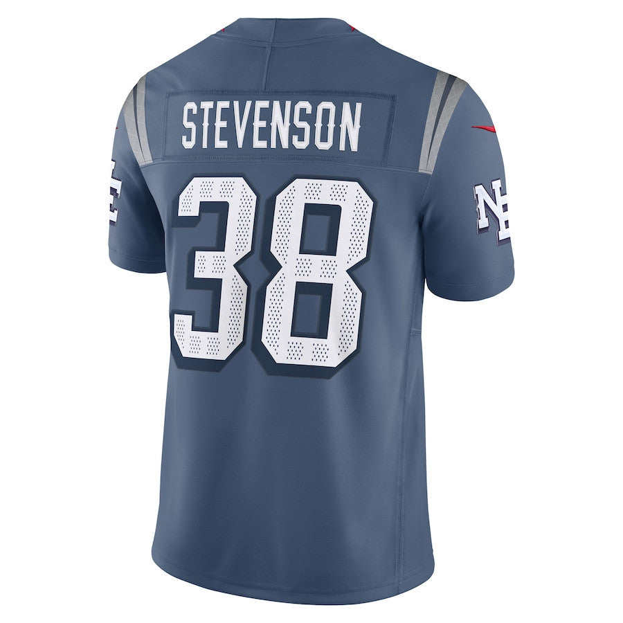 Rhamondre Stevenson 38 New England Patriots 2025 Rivalries Collection Limited Men Jersey - Storm Blue
