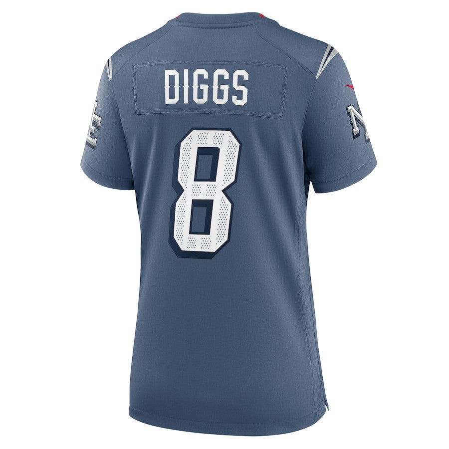 Stefon Diggs 8 New England Patriots Women's 2025 Rivalries Collection Game Jersey - Storm Blue