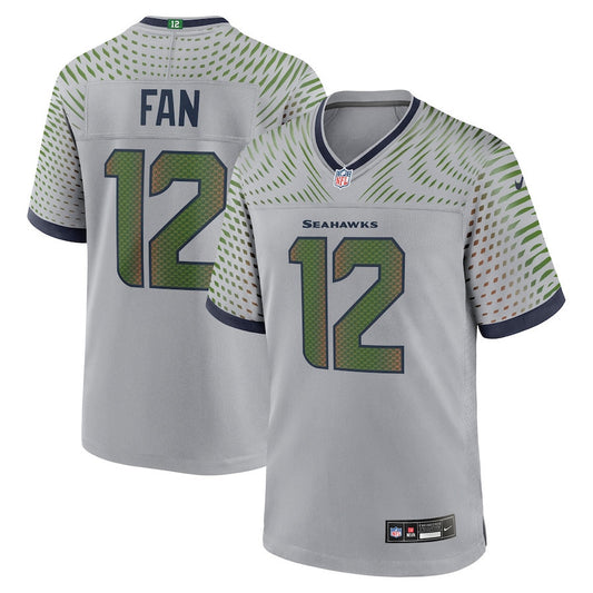 12s Seattle Seahawks 2025 Rivalries Collection Game Men Jersey - Wolf Gray