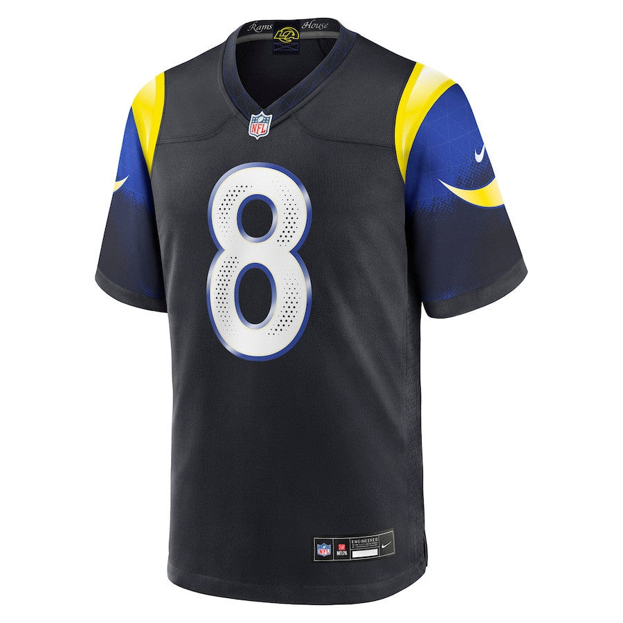 Jared Verse 8 Los Angeles Rams 2025 Rivalries Collection Game Men Jersey - Midnight Blue