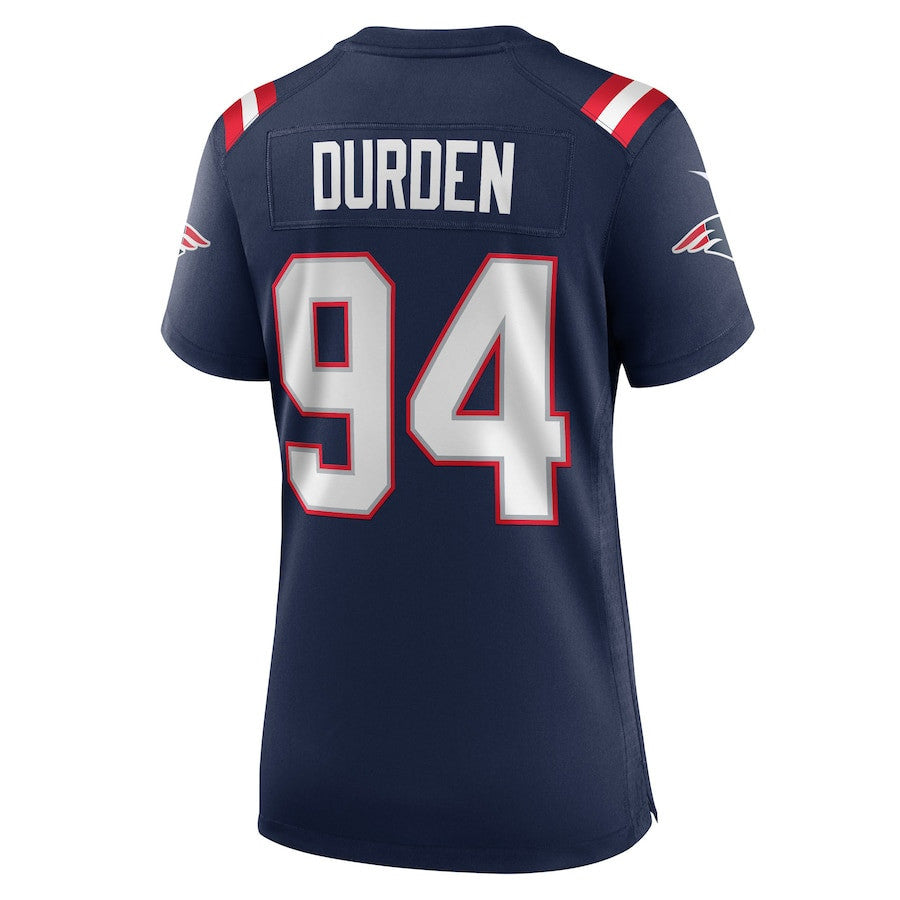 Cory Durden 94 New England Patriots Women's Team Game Jersey - Navy