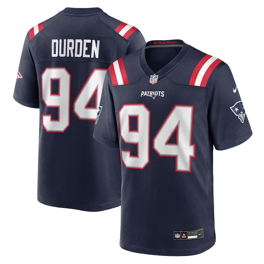 Cory Durden 94 New England Patriots Team Game Men Jersey - Navy