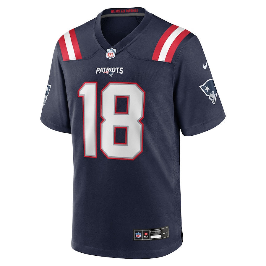 Kyle Williams 18 New England Patriots Team Game Men Jersey - Navy