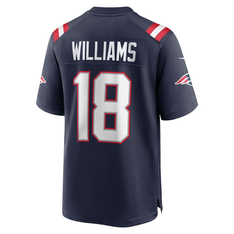 Kyle Williams 18 New England Patriots Team Game Men Jersey - Navy