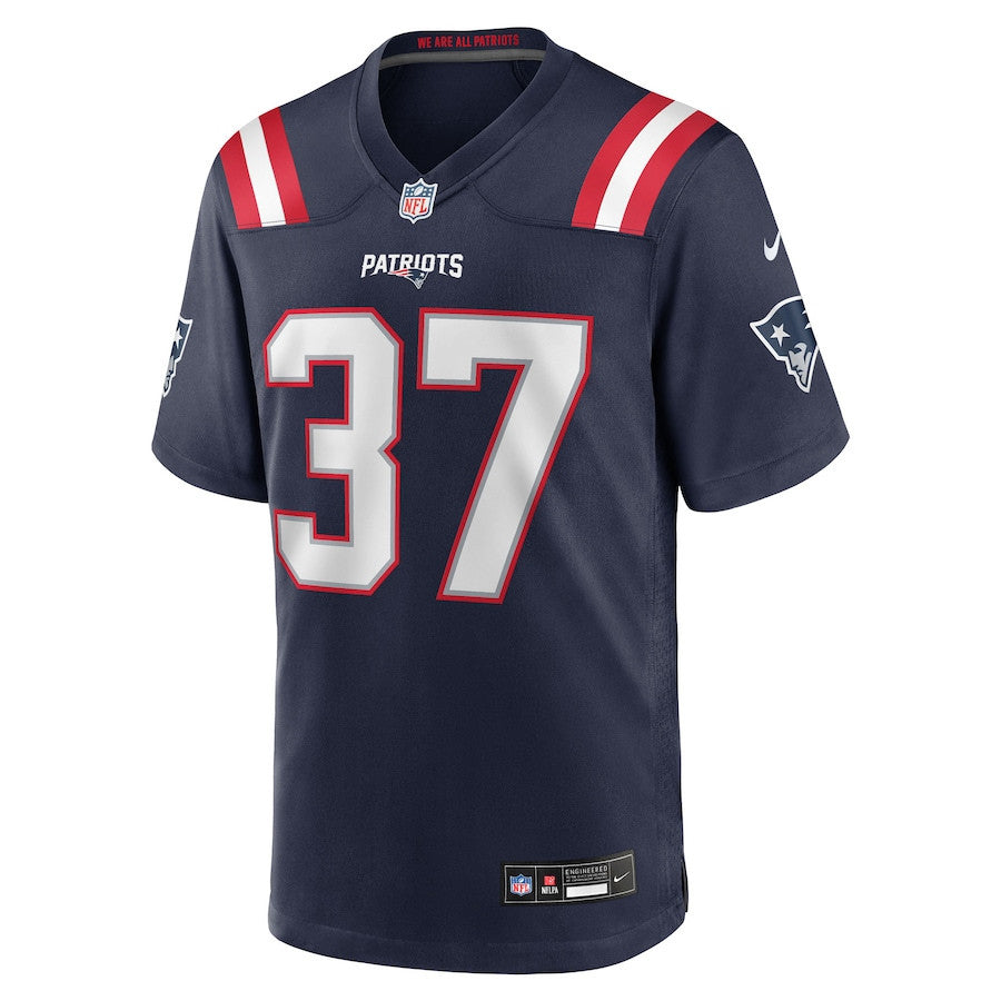 Jack Westover 37 New England Patriots Team Game Men Jersey - Navy