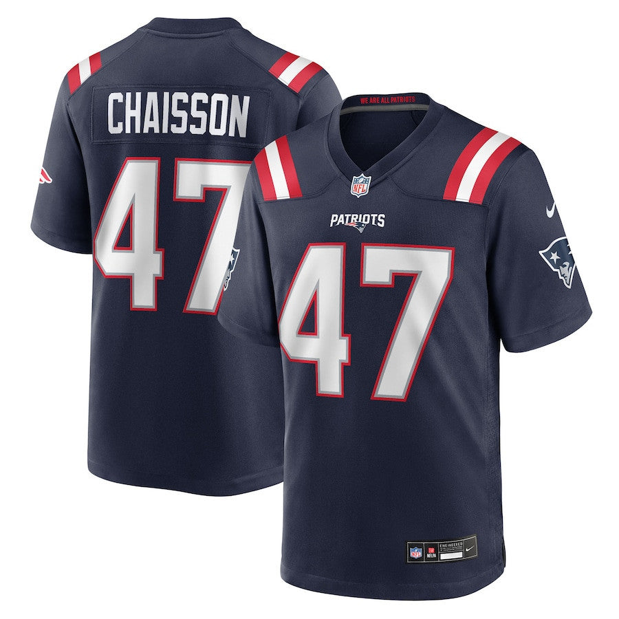 K'Lavon Chaisson 47 New England Patriots Team Game Men Jersey - Navy