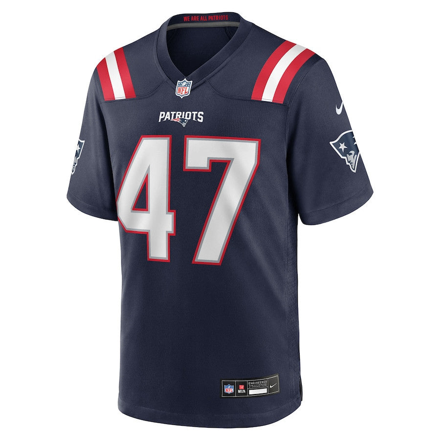 K'Lavon Chaisson 47 New England Patriots Team Game Men Jersey - Navy