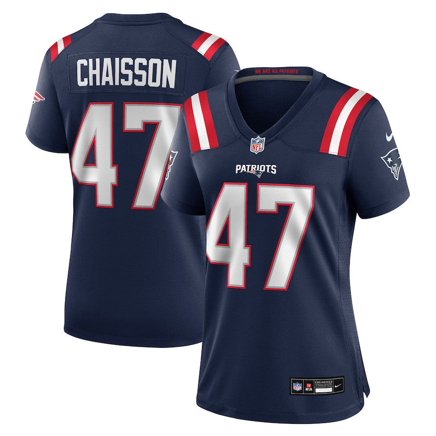 K'Lavon Chaisson 47 New England Patriots Women's Team Game Jersey - Navy