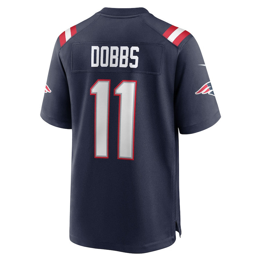 Joshua Dobbs 11 New England Patriots Team Game Men Jersey - Navy