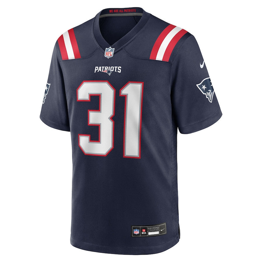 Craig Woodson 31 New England Patriots Team Game Men Jersey - Navy