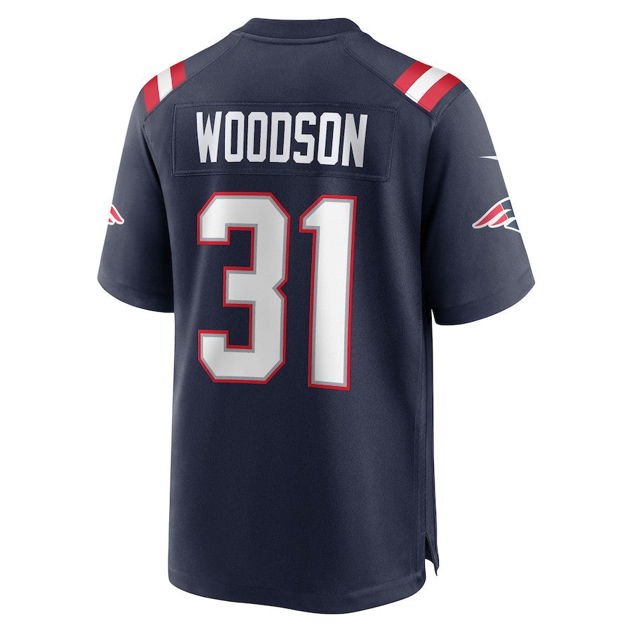 Craig Woodson 31 New England Patriots Team Game Men Jersey - Navy