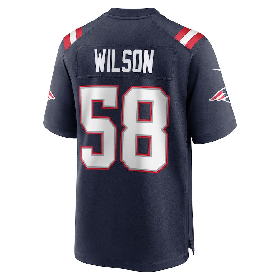 Jared Wilson 58 New England Patriots Team Game Men Jersey - Navy
