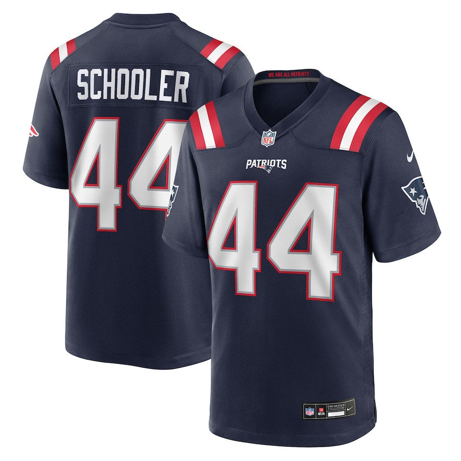 Brenden Schooler 44 New England Patriots Team Game Men Jersey - Navy