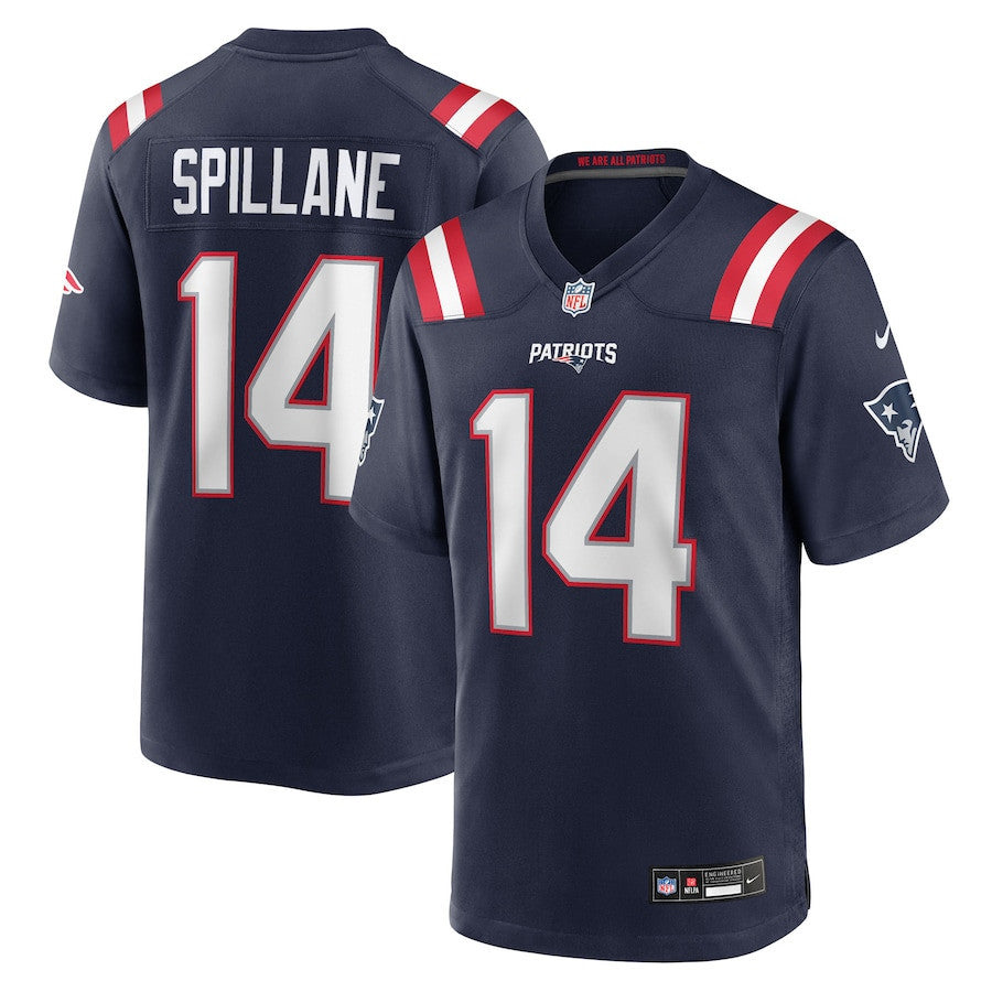 Robert Spillane 14 New England Patriots Team Game Men Jersey - Navy