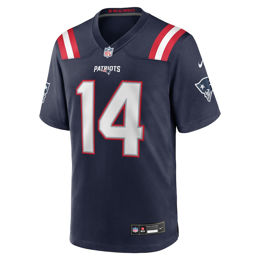 Robert Spillane 14 New England Patriots Team Game Men Jersey - Navy