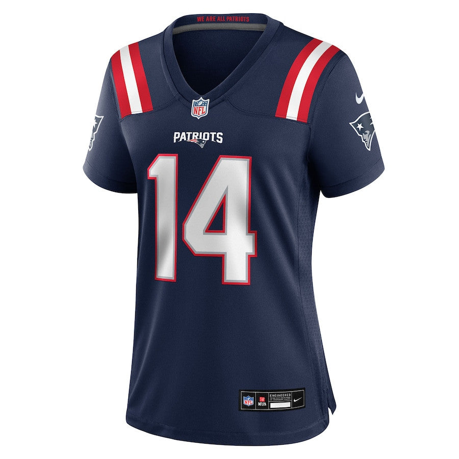 Robert Spillane 14 New England Patriots Women's Team Game Jersey - Navy