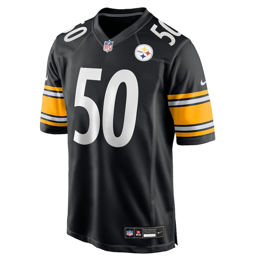 Malik Harrison 50 Pittsburgh Steelers Team Game Men Jersey - Black