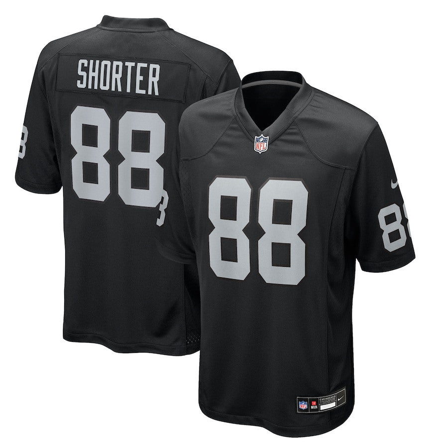 Justin Shorter 88 Las Vegas Raiders Team Game Men Jersey - Black