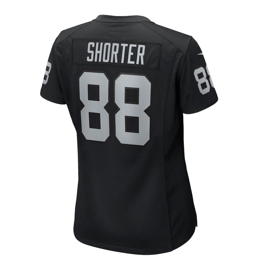 Justin Shorter 88 Las Vegas Raiders Women's Team Game Jersey - Black