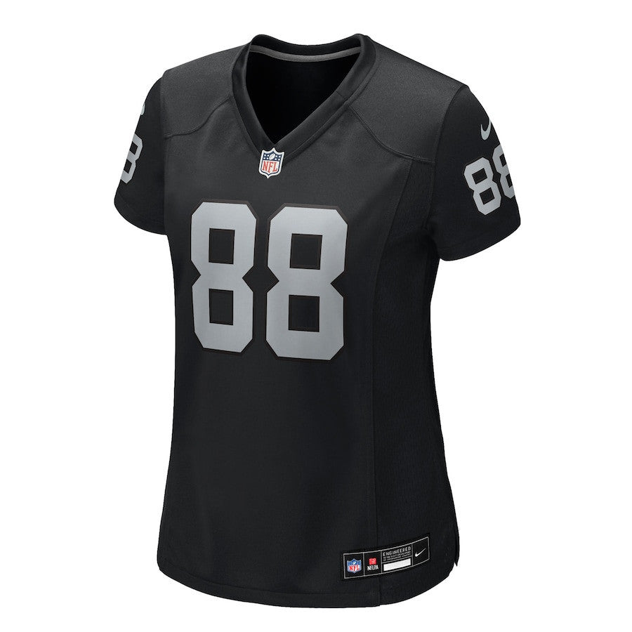 Justin Shorter 88 Las Vegas Raiders Women's Team Game Jersey - Black